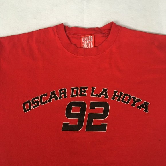 #69 OSCAR DE LA HOYA 1992 Official Men's Golden Boy Boxing T-Shirt XXL RARE - Picture 3 of 10
